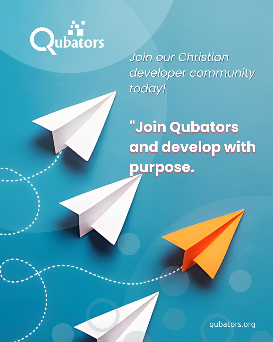 Qubatorsnet's tweet image. Join Qubators and develop with purpose. Our platform provides the tools and community you need to create impactful technological solutions. #Qubators #DevelopWithPurpose #ChristianDevelopers

qubators.org