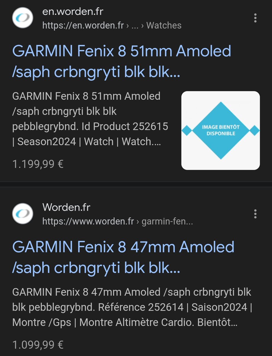 fttest_en's tweet image. Beside the occurrence of the Fenix 8 in an official document from Garmin, there is some preparation work done by French online retailer worden.fr for the Fenix 8's release.
fitness-tracker-test.info/en/garmin-feni…
#garmin #fenix8 #wearables #sports