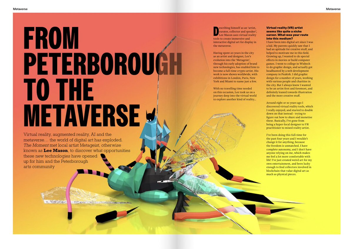Laura Fanthorpe Communications (@laurafanthorpe) on Twitter photo I've been so busy recently with a house move, childcare and my busiest ever work month that I haven't shared any updates. Here's an article I wrote for the latest issue of <a href="/MomentMag/">The Moment Magazine Peterborough</a> - I really enjoyed talking to the talented <a href="/MetageistVR/">Metageist ᯅ</a> themomentmagazine.com/virtual-magazi… I've been so busy recently with a house move, childcare and my busiest ever work month that I haven't shared any updates. Here's an article I wrote for the latest issue of <a href="/MomentMag/">The Moment Magazine Peterborough</a> - I really enjoyed talking to the talented <a href="/MetageistVR/">Metageist ᯅ</a> themomentmagazine.com/virtual-magazi…