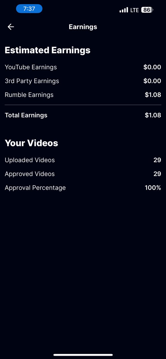 🥳 #BirdFlyMedia’s first dollar came from <a href="/rumblevideo/">Rumble 🏴‍☠️</a> 

Up to 600+ subs with 30k hours watched on <a href="/YouTube/">YouTube</a> but still zero dollars earned…

🤔

This should be a fun race when original content ramps up ✅🍻

#TheHumanFoundation