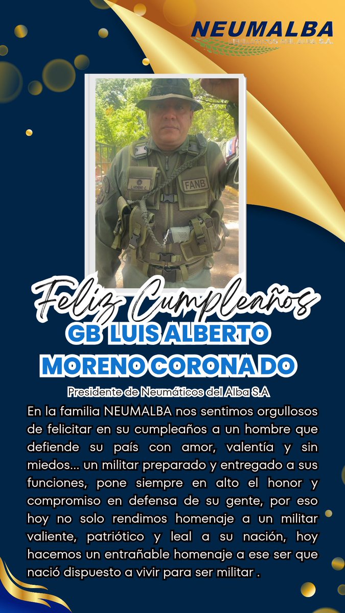 Feliz cumpleaños 🎂 a nuestro presidente el GB Luis Alberto Moreno Coronado . 
#Felicitacion #FelizCumpleaños