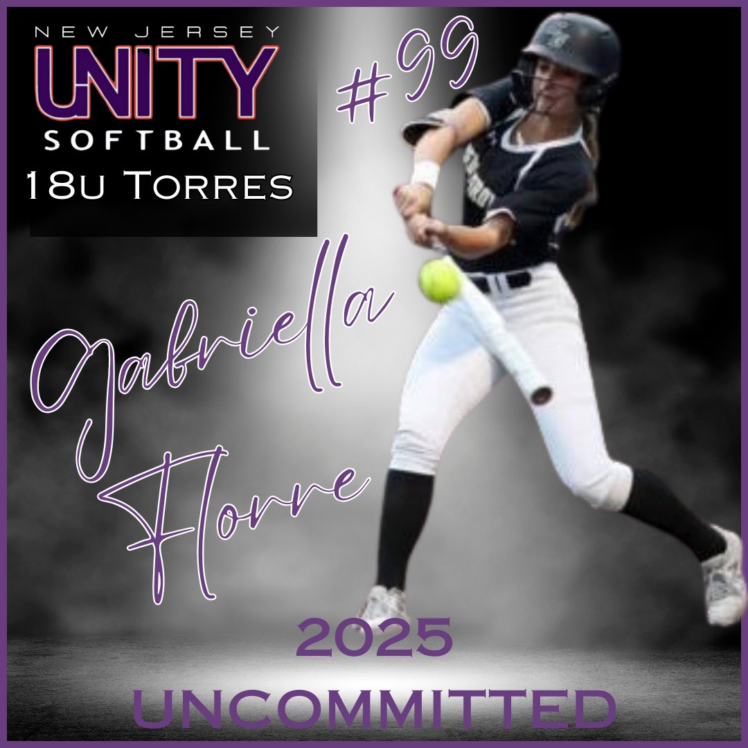 Can’t wait to get this speedster back on the field. Coaches she’s back this season. A minor setback last season but she will be a great addition keep your eyes on her coaches. <a href="/GFlorre/">Gabriella Florre 2025</a> <a href="/UnityNewJersey/">New Jersey Unity</a> <a href="/UnityCoachJosh/">Josh Johnson</a> <a href="/los_stuff/">Carlos Arias</a> <a href="/ExtraInningSB/">EXTRA INNING SOFTBALL</a>