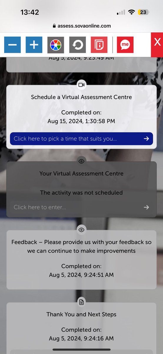 callumjbaker's tweet photo. @SkyHelpTeam I’ve applied for a job and passed the video interview stage, it’s saying to select a date but there isn’t any to select. I don’t know who to contact https://t.co/ghqzsQl7cY