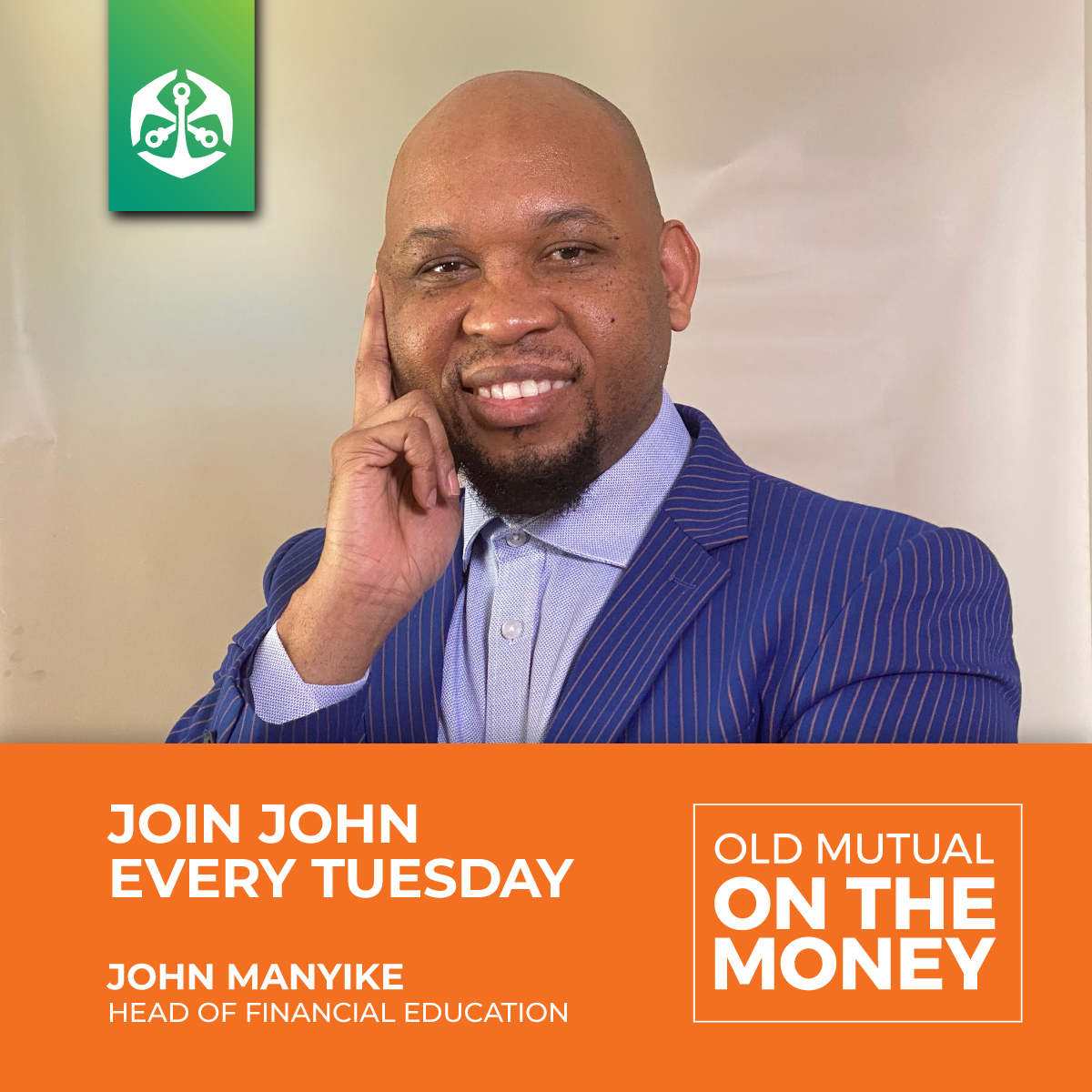 Catch Old Mutual’s Head of Financial Education, John Manyike at 07:50 on Radio 2000 &amp; 17:40 on Metro FM, Tuesday 20 August 2024, providing key financial tips for you and your loved ones.