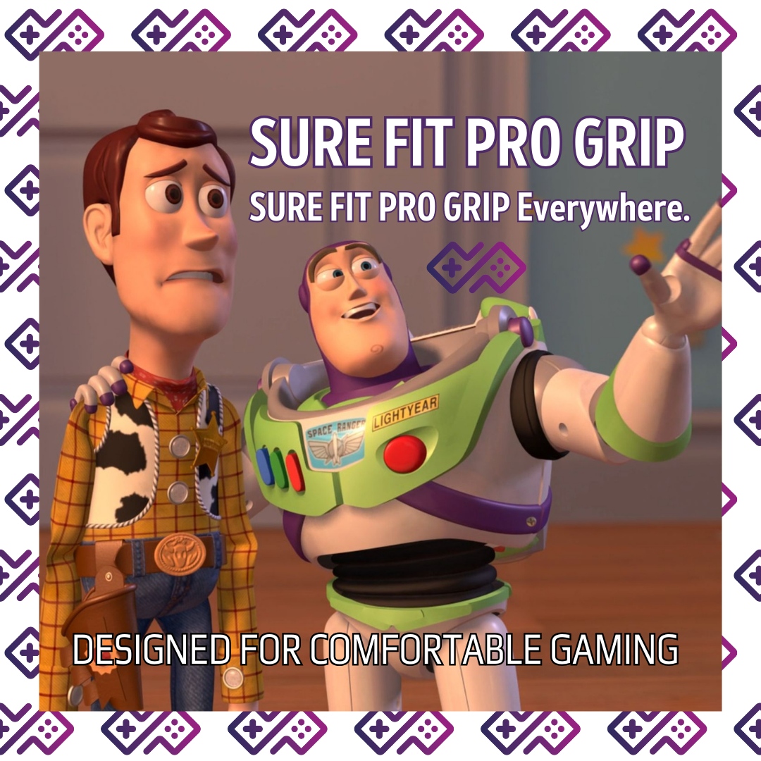 surefitprogrip's tweet image. Elevate your gaming experience while prioritizing your well-being - get your Sure Fit Pro Grip Grip today! #gamingmemes #gaminglife #gamingcommunity #gamingsetup 
#gamingposts #gamingmeme 🖱️Buy yours here: surefitprogrip.com!