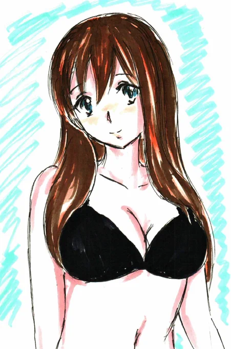 #1日1ユーフォ3期最終回からロスを拗らせてたけど京アニ展の余韻で久々にユーフォらくがき。8-1水着真由8-2リハビリ久美子8-3リハビリ麗奈 
