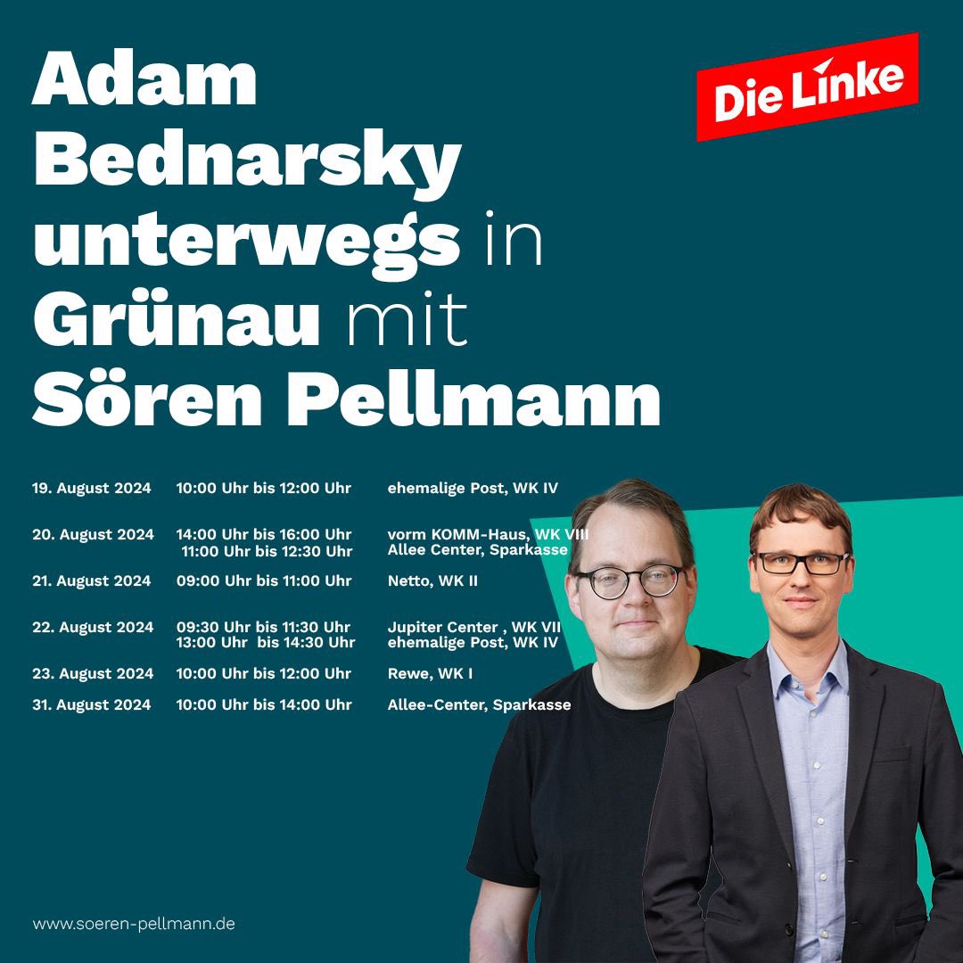 Weiter geht‘s mit dem Wahlkampf für die #ltwsn24 zusammen mit @bedam99 durch #Grünau! 
Am 1. September mit beiden Stimmen @dielinke.Sachsen! #dieLinke #ltwsn #sachsen #leipzig