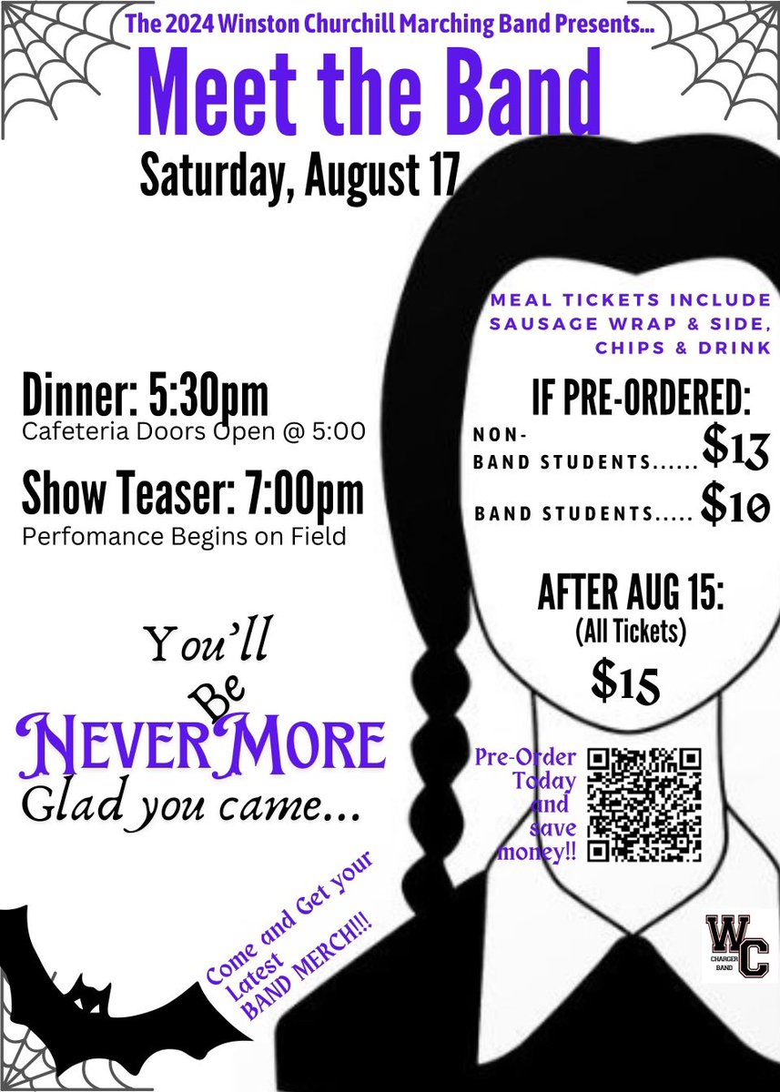 WCChargerBand's tweet image. Today is the last day to buy tickets at a discounted price!!! Get them now before you forget!!! Invite all the friends and fam!!! #supporttheband

my.cheddarup.com/c/meet-the-ban…