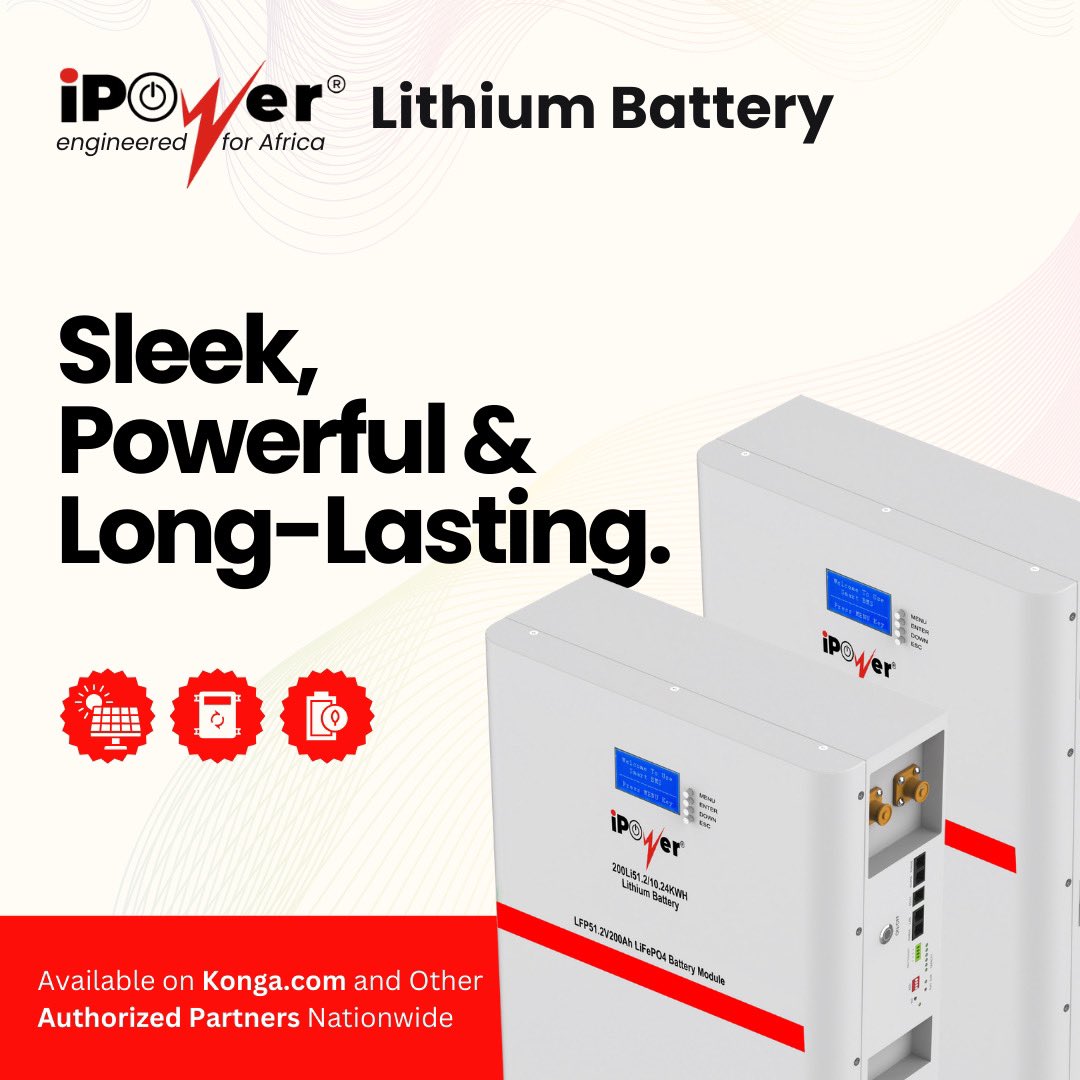 ZinoxTechNG's tweet photo. Engineered for endurance, built for performance and designed for style.
ββββββββββββββββ
Buy yours today from https://t.co/arOx7hvO75 and our partners nationwide.
Contact us now!
Call: +2347080601156
Email: enquiries@zinoxtechnologies.com
#iPower #SleekandStrong #EndlessPower #LongLastingEnergy #PowerYourLife #NextGenBattery #iPowerLithium #Lithium #Iron #Phosphate #UltimatePerformance #ReliablePower #InnovationInEnergy #PowerOn #LongLastingCharge #StayPowered #BatteryLifeUpgrade #EnergyRevolution #SmartPower #ZinoxTech