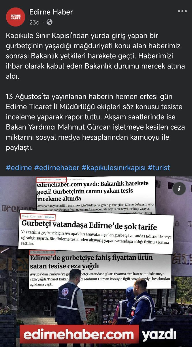 edirnehaber.com bir başarıya daha imza attı 👏🏼