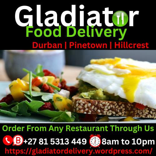 GladiatorEats's tweet photo. Feeling hungry ? We deliver to your door. #Durban #Westville #Pinetown #Hillcrest Areas. 
.
Call or WhatsApp Us.
.
#Ndlozi #FloydShivambu #GwazaMkhonto #Capitec #President #Zuma #MK #and #EFF #WestwoodMall #SandyCentre #Spur #Wimpy #Steers #KFC #Sarnia #Kloof #NewGermany https://t.co/3Rnss2OgEJ