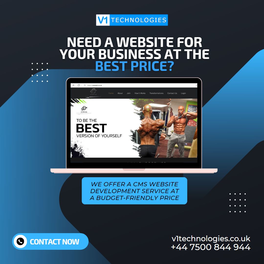 V1Technologies's tweet image. Need a website for your business at the best price? Contact V1 Technologies; we offer a CMS website development service at a budget-friendly price
Call us: +44 7500 844 944
v1technologies.co.uk
#cmswebsite #cmswebsitedesign #cmswebsitedevelopment #websitedesign #webdevelopment