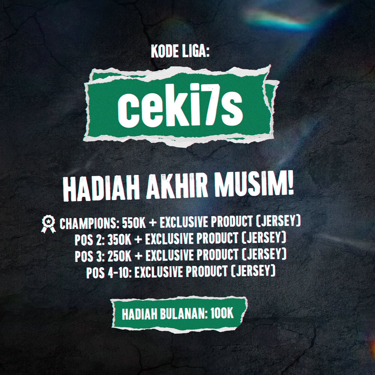 Shøøt (@theshooter_id) on Twitter photo Program kolaborasi pertama dengan <a href="/MawaApparel/">Mawa Apparel</a> kita persembahkan Liga Fantasy Premier League bertajuk FPL MAWA SHOOTER.
Ayo gabung & raih banyak hadiah!
#MAWAxSHOOTER Program kolaborasi pertama dengan <a href="/MawaApparel/">Mawa Apparel</a> kita persembahkan Liga Fantasy Premier League bertajuk FPL MAWA SHOOTER.
Ayo gabung & raih banyak hadiah!
#MAWAxSHOOTER
