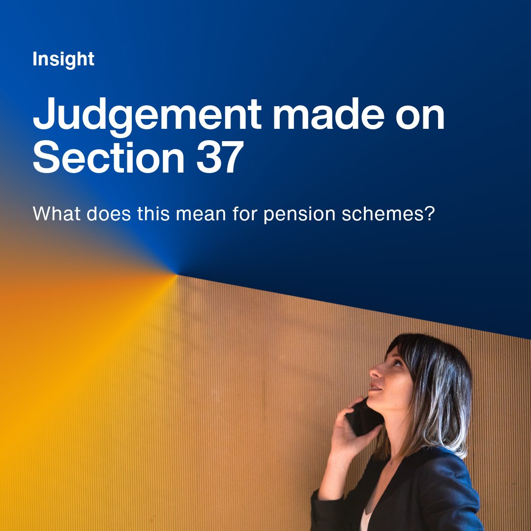 CroweUK's tweet image. The judgement made on #Section37 could potentially have a significant impact for #PensionSchemes where changes have been made without actuarial confirmation.

👉Find out more in our latest insight: crowe.com/uk/insights/se…