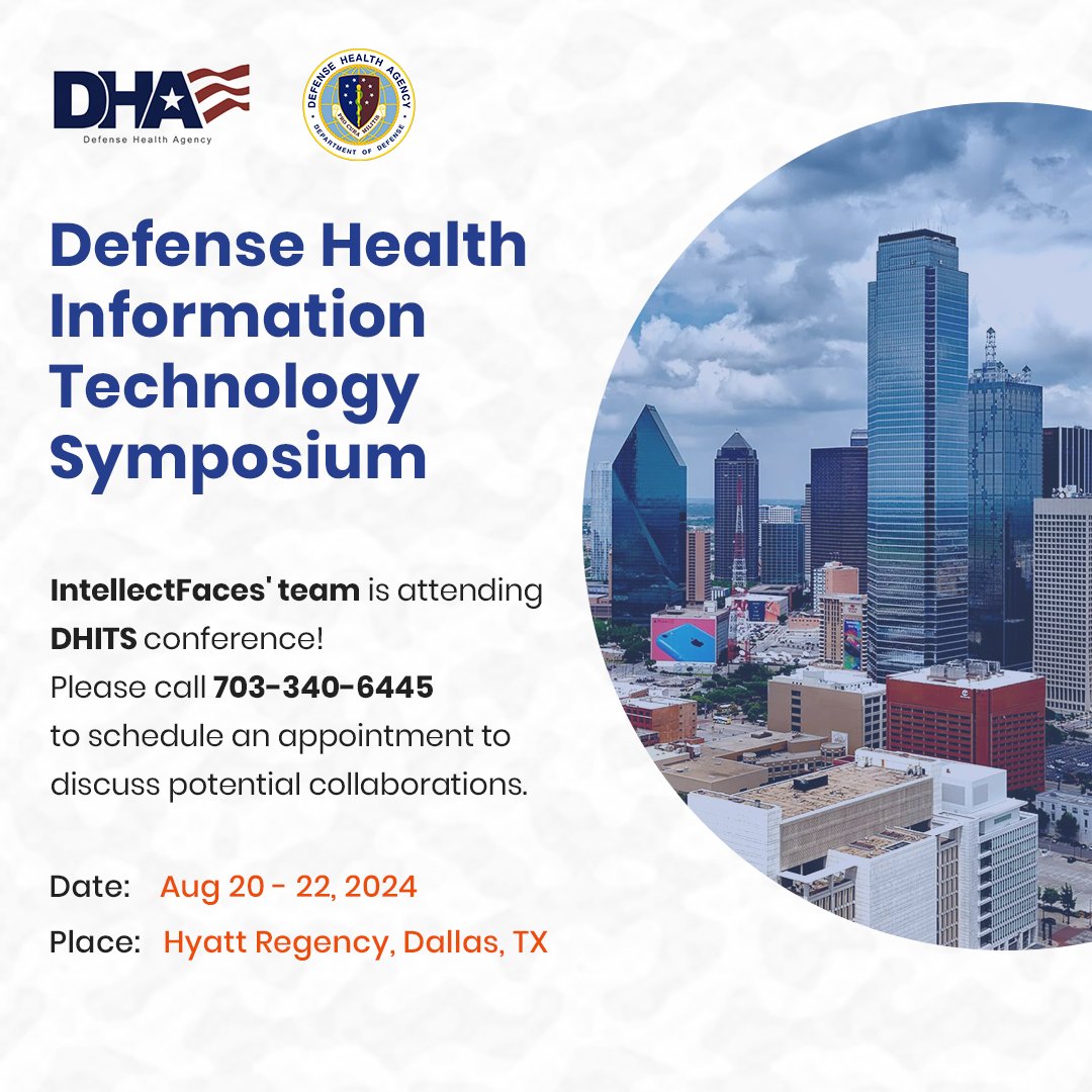 intellectfaces's tweet image. Exciting News! 📣 Kishore Kochi, CEO, IntellectFaces, Inc., will be attending 2024 DHITS! 

Catch us at the Hyatt Regency Dallas from August 20-22, 2024. Can’t wait to connect in Dallas!

#DataAnalytics #AI #CyberSecurity #ArtificialInteligence