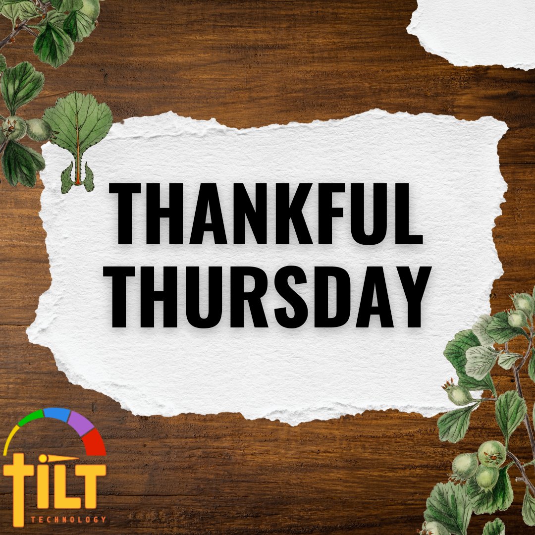 Take some time to be thankful today.