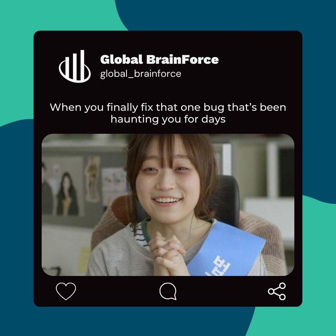 GBrainForce's tweet image. Nothing feels better than fixing that elusive bug! 🙌✨ #DebuggingMastery #ProgrammerPride