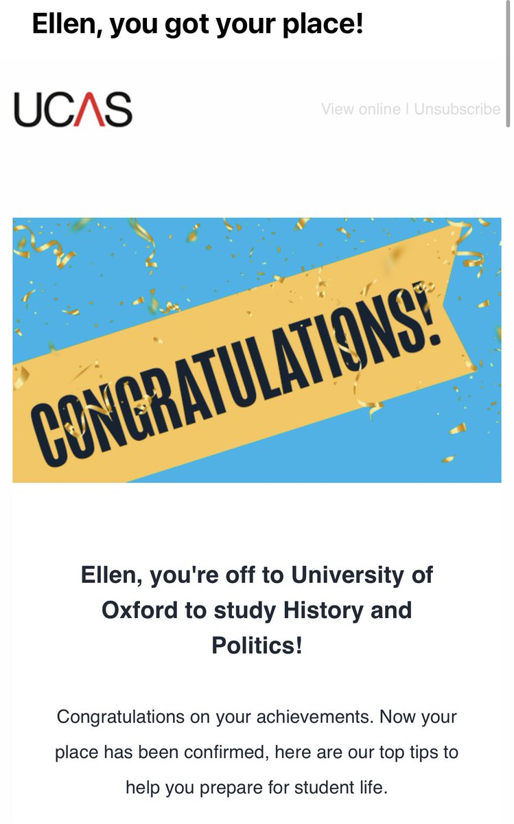 Can’t quite believe that I’ll be studying History and Politics at Oxford University from October! ❤️