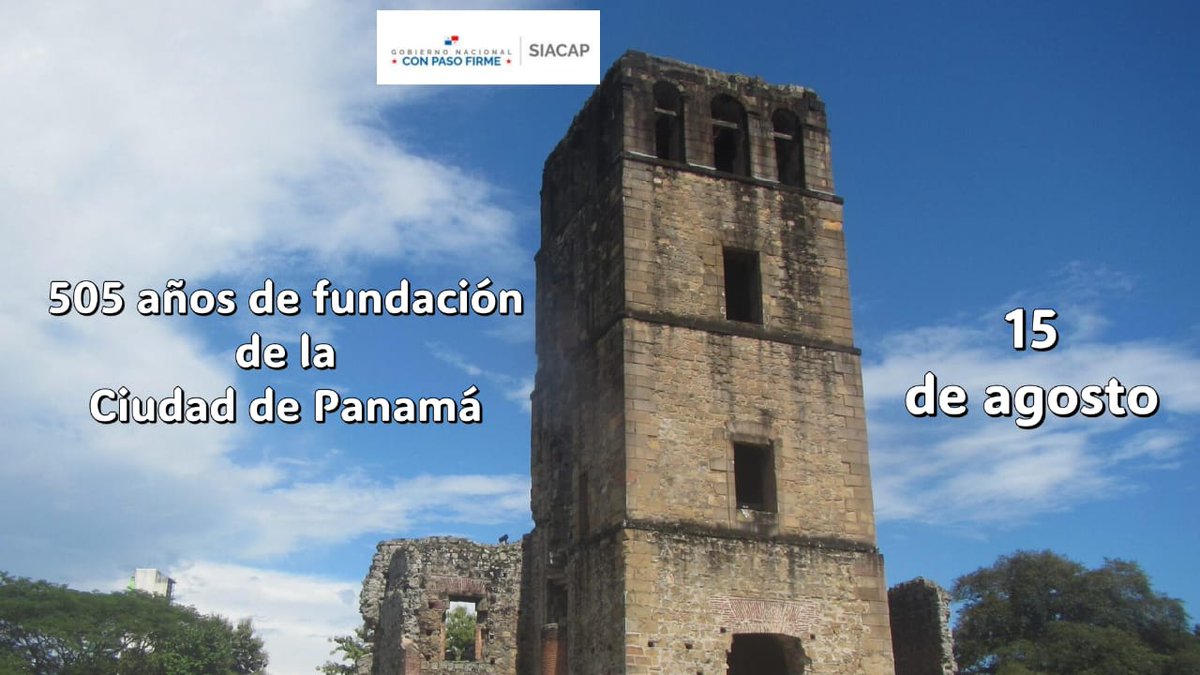 Conmemoramos la historia de nuestro país, son 505 años de Fundación de Panamá La Vieja.