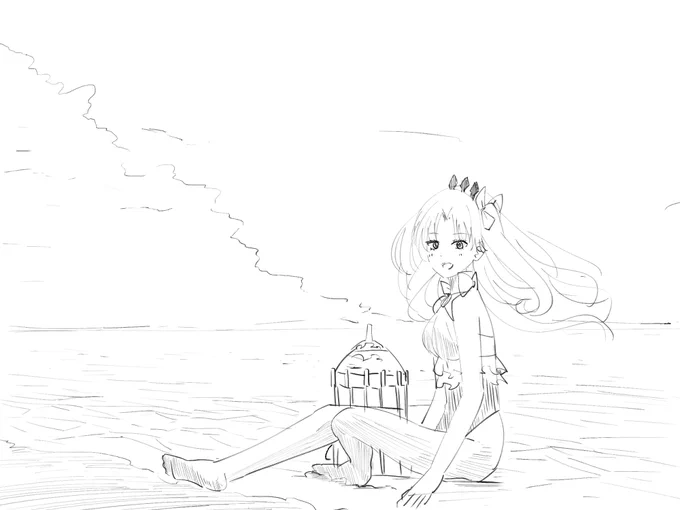 水着エレちゃん描きたいねえ 