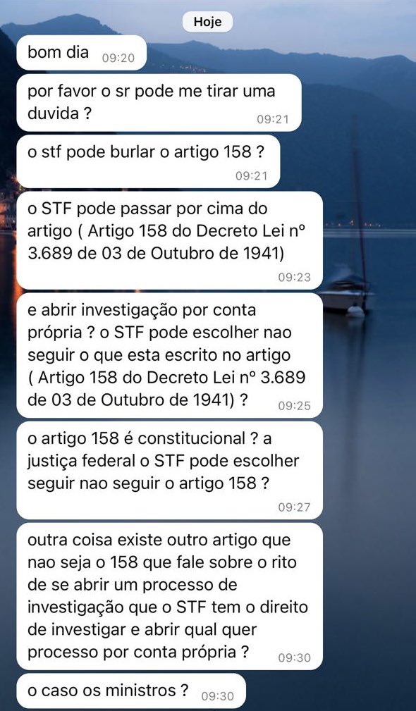 pedromfgomes_'s tweet photo. Do mais absoluto nada, me vem um cliente de uma ação civil…
Obrigado Alexandre de Moraes… https://t.co/O55NfzxvQE