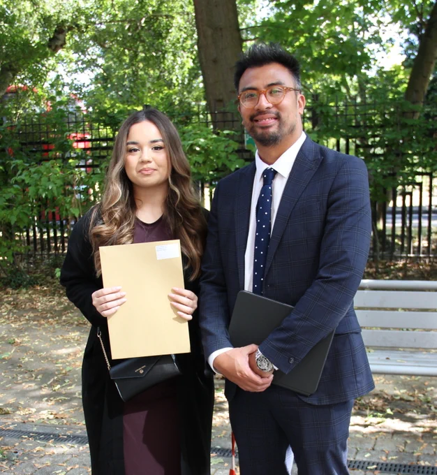 Amy (pictured with Mr Chan) is taking up a place on the Harris  Apprenticeship, an exciting brand-new programme in HR, Talent  Acquisition and Finance. pic.twitter.com/9VZAPNBZ6v Image