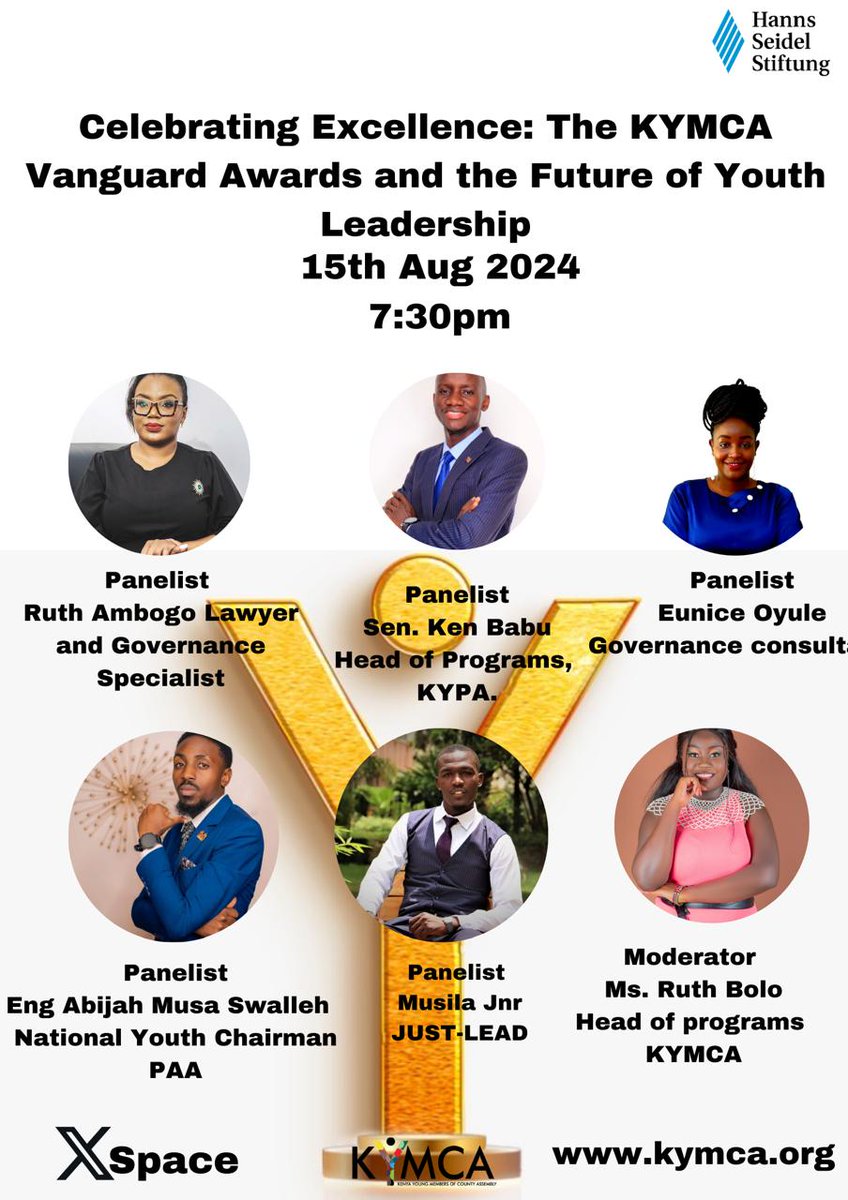 I'll be joining my fellow panelists in discussing the future of youth leadership in line with the Vanguard awards that aim to celebrate the MCAs who've been outstanding in their work.

Feel free to join and engage with us