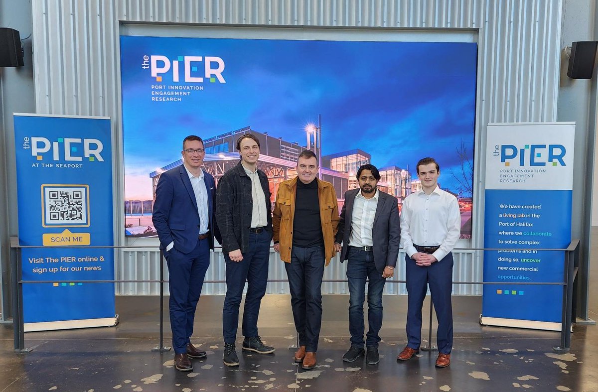 datifex's tweet photo. #ThrowbackThursday to January at our office @thepierhalifax, where the team kicked off another year of innovation! 

Did you know? PIER = Port Innovation, Engagement, and Research. Big thanks to the amazing team at the PIER for making it all possible! 🚀 https://t.co/zGWTepKhAl