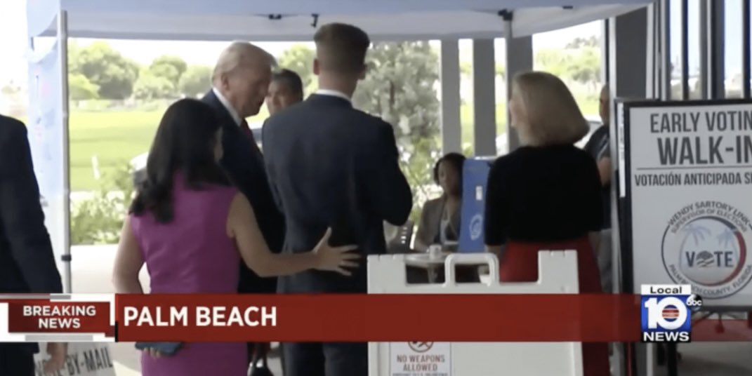 🚨VOTER FRAUD ALERT: Convicted felon Donald Trump may have voted illegally when he cast an early primary ballot in Palm Beach yesterday, since he apparently didn’t have the necessary grant of clemency.
#LockHimUp