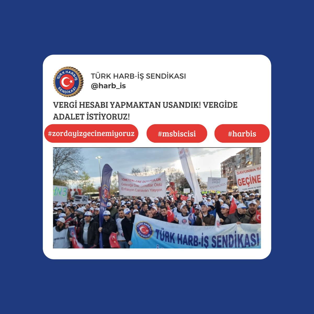 turkharbisbsknt's tweet photo. İşçinin verdiği vergiyi bu ülkede kimse verm
 #zordayizgecinemiyoruz
@RTErdogan
@tcbestepe
@tcsavunma
@csgbakanligi https://t.co/JEWVsIxIE1