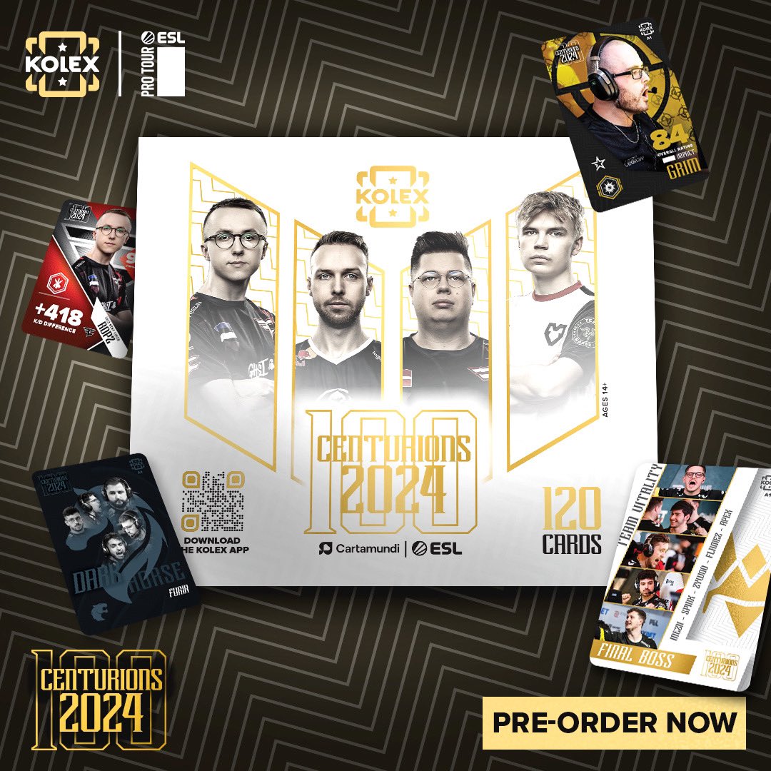 KolexGG's tweet photo. The 2024 Centurions edition is now available for pre-order!

Secure your boxes today on https://t.co/LHoKUXDiiu for a chance at some incredible prizes!

(Psst: Signed jumbo! 👀) https://t.co/9ETjvJErYO