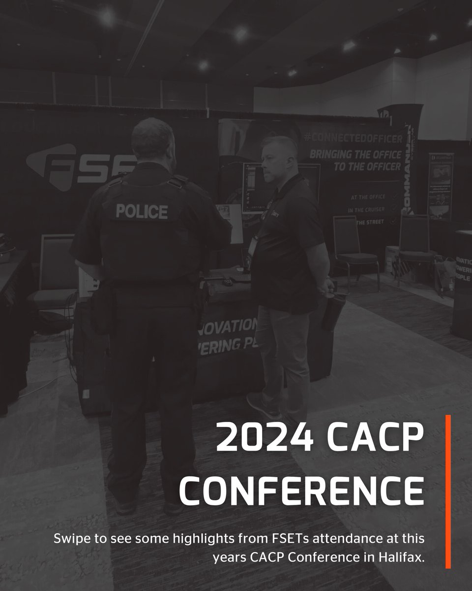 FSETInc's tweet photo. Thanks to everyone who visited our booth at the 119th annual @CACP_ACCP conference. We are looking forward to next year’s conference in Victoria, BC!
Learn more about our #ConnectedOfficer™ program on our website https://t.co/HgScQRS3LT https://t.co/IIW2HCIOOw