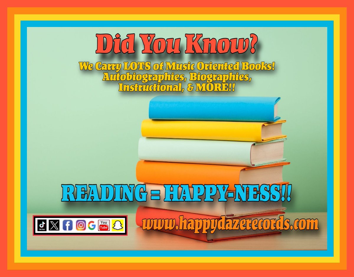 happydazerecord's tweet photo. 😎😎😎
#happydazerecords #getyousomehappy #indierecordstores #supportlocalrecordstores #supportsmallbusiness #michiganrecordstores #newarrivalsdaily #books https://t.co/2iR6Wuv7Ke