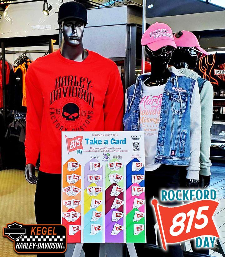 kegelhd's tweet image. HEY #ROCKFORD -  It's #815Day2024!!!

Stop by #KegelHD today and take 8.15% off your $8.15 or more full-priced purchase in Parts &amp;amp; Motorclothes! Also be sure take a #BeKind815 card and participate in the #815DayKindnessProject!

#815Day #FunInThe815 #RockfordIL