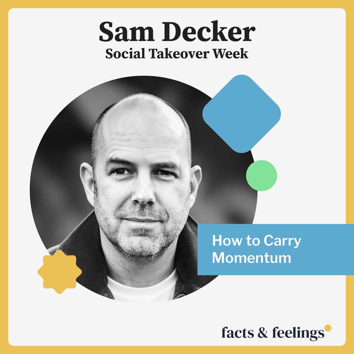 (Momentum 1 of 10) Today marks Day 4 of <a href="/samdecker/">Sam Decker</a> takeover week! Earlier this week we covered how to set goals and focus on problems to mobilize your teams, and today we’re going to talk about how to carry that momentum: