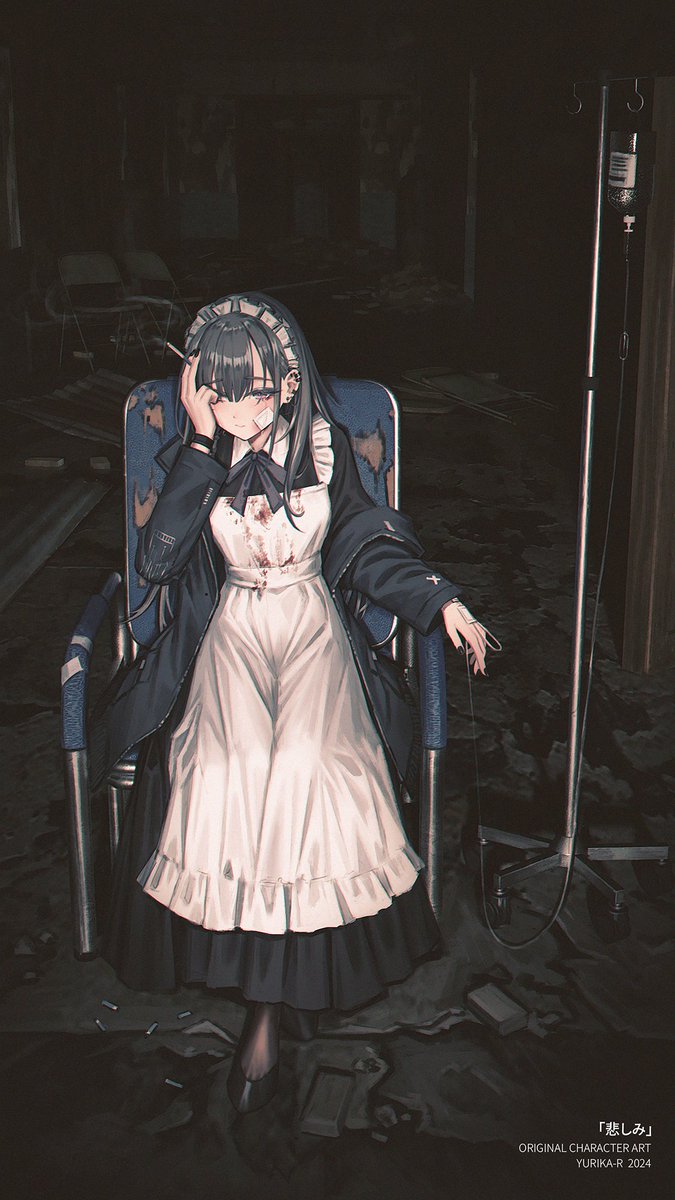 Yurichtofen's tweet photo. #oc 悲しみ https://t.co/KLJneKbnU1