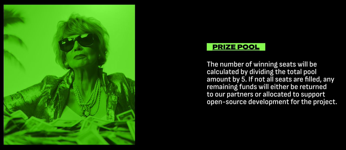 Key info just announced for those planning on participating in #TheBlockspaceSymmetry hackathon at <a href="/Web3summit/">Web3 Summit</a> next week. 👾👀

symmetry.theblockspace.net/prizepool

Here's a recap.

Every winning team is entitled to $5k. At the current prize pool amount this means 6 winning seats in total.