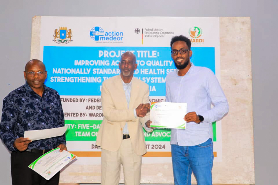wardirelief's tweet photo. Our senior management team has today concluded a five-day #fundraising &amp; #advocacy training supported by @BMZ_Bund &amp; @actionmedeor🌍💡
This training will strengthen @wardirelief's capacity to sustain our projects in various sectors as we contribute to #SustainableDevelopment in🇸🇴 https://t.co/0OBTaMWfC2