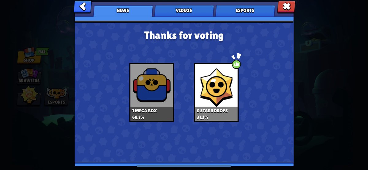 aguilar13e_'s tweet photo. Por favor, voten por los #StarDrops y digan NO a las #MierdaCajas. 😭
Ya quítense la nostalgia del culo y voten bien, que ustedes solo votan por la nostalgia. Guácala. 🤢
#BoxVsDrops
#BrawlStars https://t.co/hynrZQ7bSW