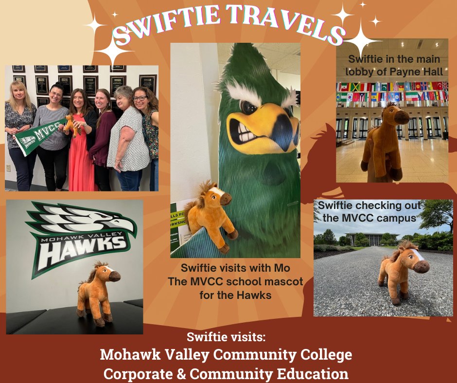 CEANY_org's tweet photo. Swiftie, the #CEANY24 Mascot, arrived at Mohawk Valley Community College home to CEANY Board Member and Confernce co-chair, Teresa Fava-Schram!  https://t.co/t3BN6b3m2G
Stay tuned as #SwiftieTravels  Conference REGISTRATION IS OPEN:
Visit our site at https://t.co/7EgbH5QCof https://t.co/g2wDi3o35Z