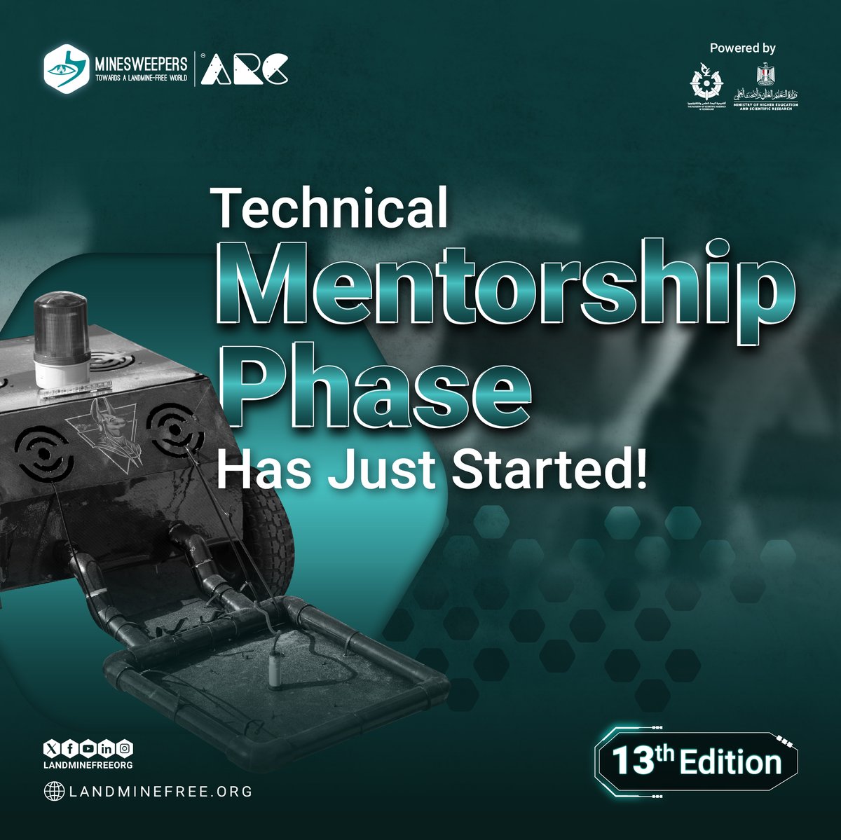 Preparations are underway in the 13th edition of the Minesweepers Competition!✌️

The Technical Mentorship Phase has just started, get ready to tackle the mines with innovative solutions.🤩
Stay tuned!

#ARC24 #Minesweepers #MentorshipPhase