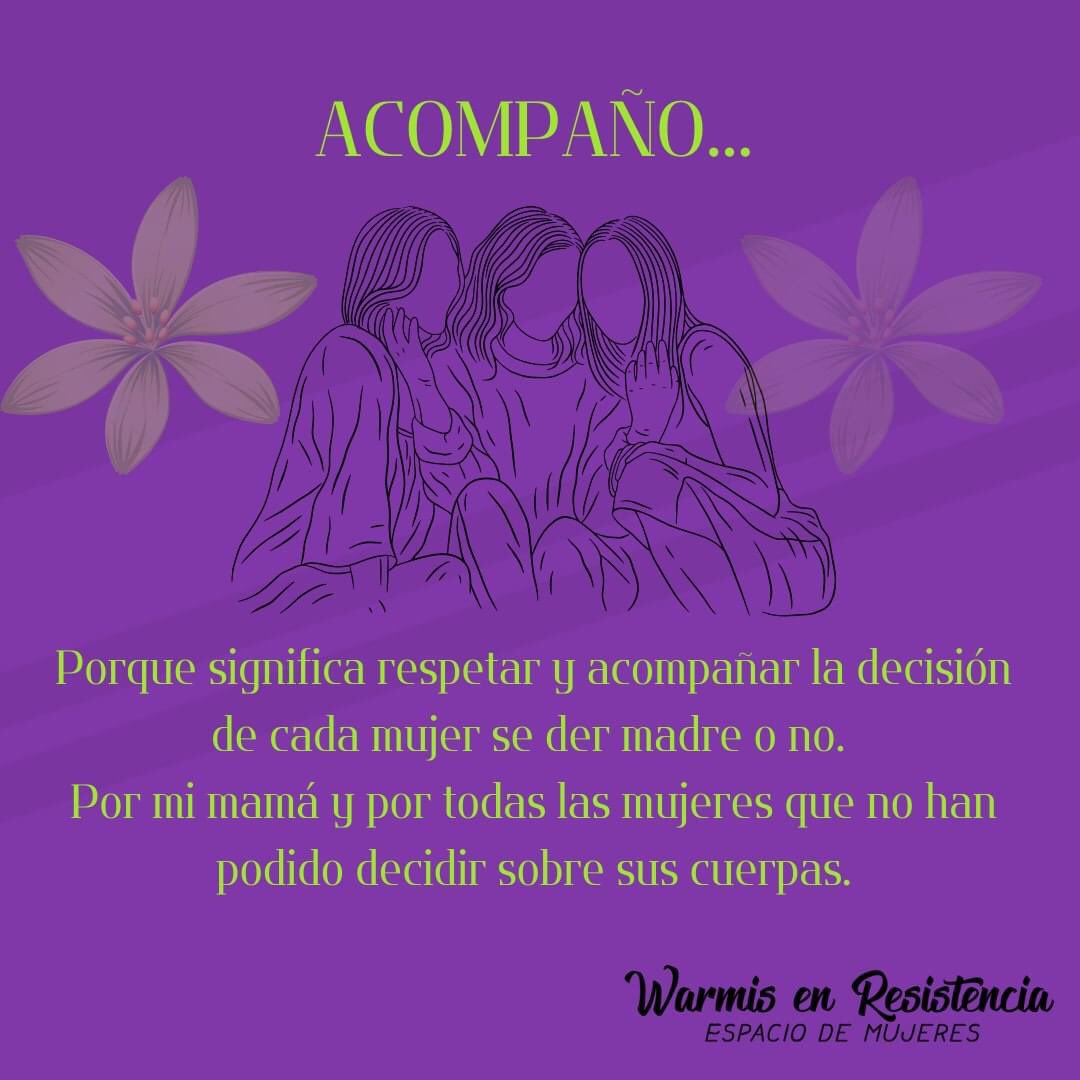 WarmisR's tweet photo. El derecho a decidir sobre nuestras cuerpas que ha sido negado a nuestras ancestras, lo reivindicamos hoy. Por eso, nuestro compromiso político es acompañar a las que así lo decidan. https://t.co/Fp1Da5mQ6a