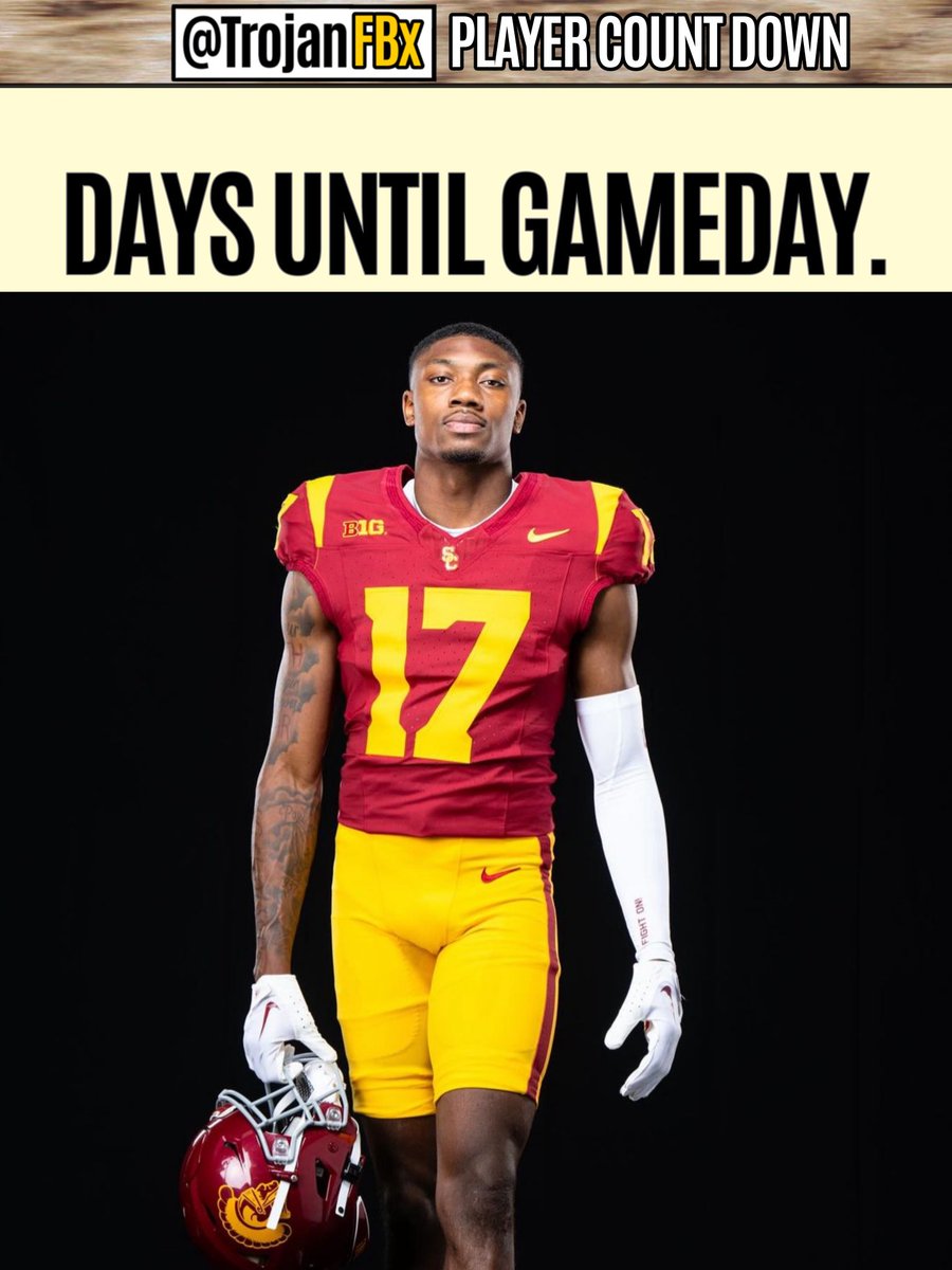 DeCarlos Nicholson days until gameday‼️

1️⃣7️⃣⚔️

Fight On!✌️<a href="/Dee2nich/">DeCarlos Nicholson</a>