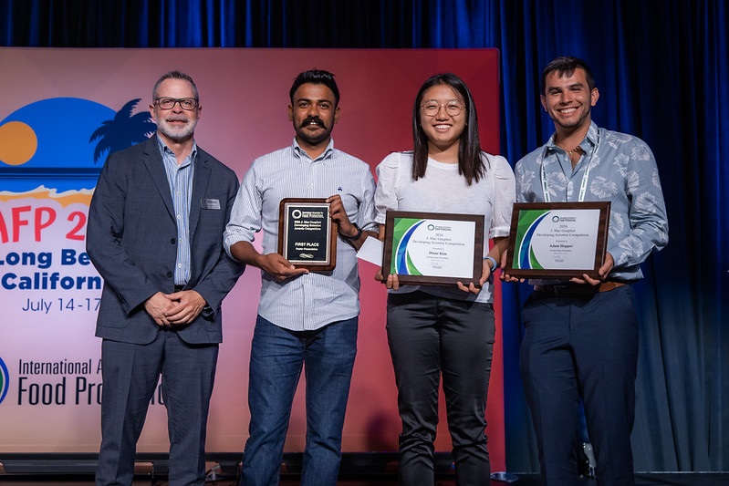 IAFPFood's tweet image. Congratulations to this year's recipients of the J. Mac Goepfert Developing Scientist Competition and the IAFP Undergraduate Student Competition. Names of all recipients can be found on the IAFP Awards page: brnw.ch/21wLRLz #foodsafetystudents #iafpspdg #studentawards