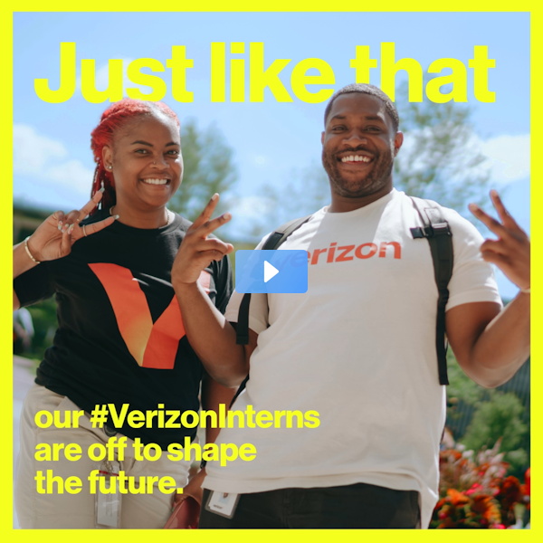 Thanks to all #VerizonInterns who joined #VTeamLife this summer. Not only did they rise to the occasion—they exceeded expectations! 👏 The world is yours. Want to join us? Explore student and internship opportunities: bit.ly/3vpuIv2 bit.ly/4cAdmLS