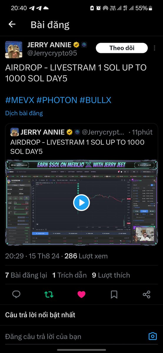 DecMark4's tweet photo. @Jerrycrypto95 AQRkRfgivRXdoAcsTGMaYGV7jvQA6nhZyxhVEF3Aeeee

Hello thầy :3 https://t.co/KSEtccZunm