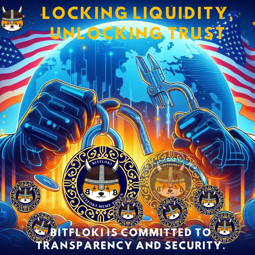 BitFloki_io's tweet photo. 🔐 Locking Liquidity, Unlocking Trust!
BitFloki is committed to transparency and security. Learn why our liquidity is locked 🔒 for the long haul!
🔐 Secure and locked liquidity pool
💡 Building trust through transparency
🤝 Committed to long-term stability
#BFLOKI #CryptoTrust https://t.co/1G1fLFVLU2