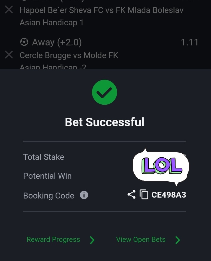 ZytronCapital's tweet image. #Giveaway #Bettingcode
Play ♻️
Repost ♻️
@Big_Ozeal @gentlelion_20 @DannyRickTips @alarata_alavata @japhyjay @Marvel_Lord @DrawSpace1 @walemore43 @BillKinko @BronixWeldon @Julius_Chinwe @MFF247
