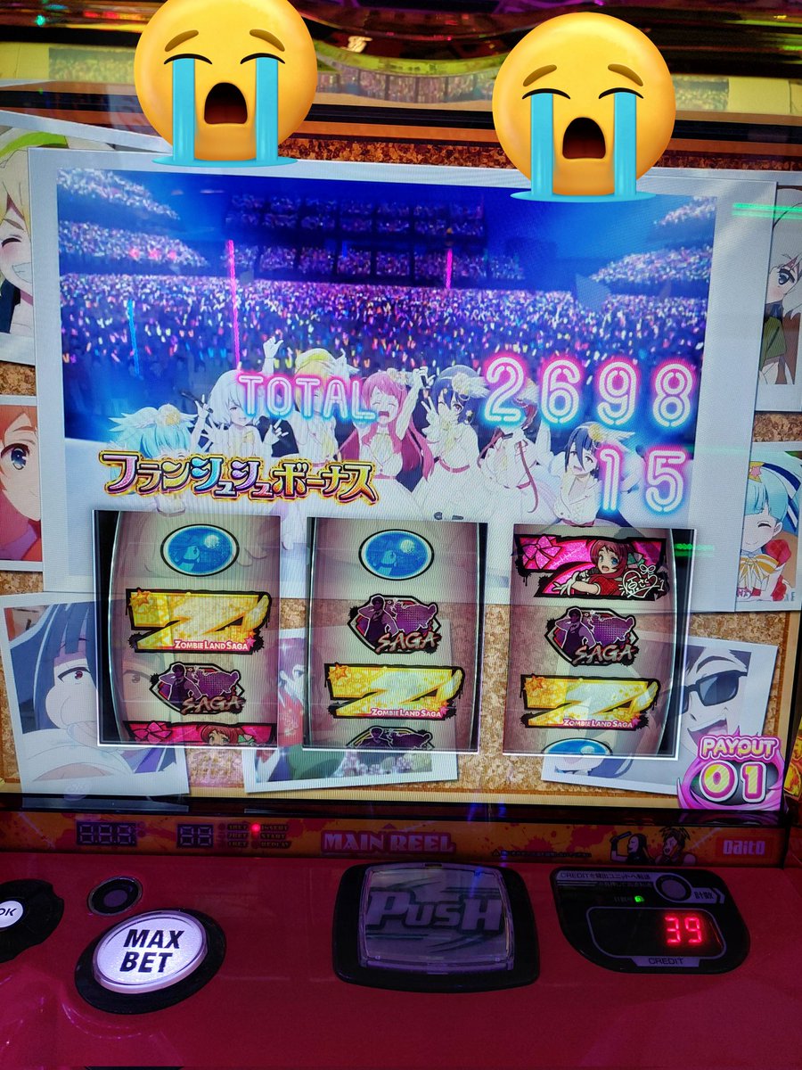 ゾンビランドサガの終了画面ヤメが落ちてて。 最初はST終了画面だと