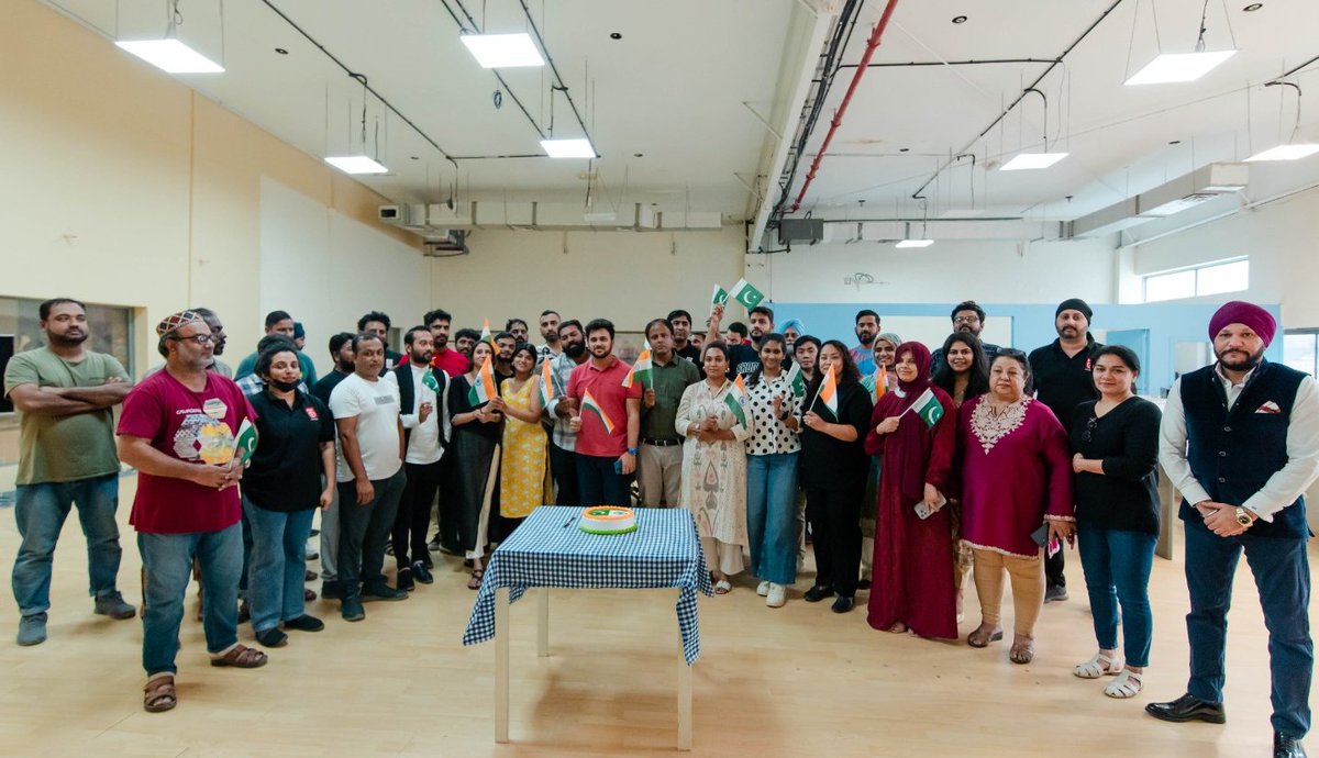 planbgrp's tweet photo. United by celebration (and our love for food—just look at those happy faces with cake!). 

Happy Independence Day to our team and community! Let’s reflect on how far we’ve come and the road ahead to a better tomorrow. 🇮🇳🇵🇰 

#planb #teambdubai #dubailife https://t.co/TwoAg6QviB